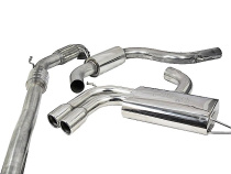 Audi A3 (8P) 2.0 TFSI 2WD (3 & 5-dörrars) 04-12 Turboback-sportavgassystem (Med Sportkatalysator & Ljuddämpare) Cobra Sport